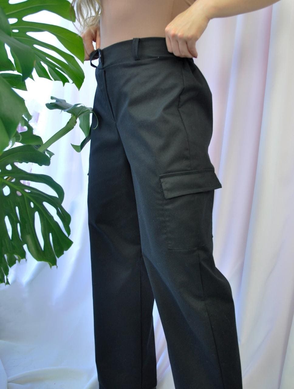 Pantalón para Mujer Negro Tipo Cargo - Cargo Pants Negro – floww